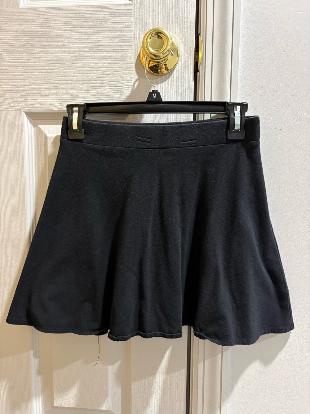 Black Skater Skirt - Women's Flared Knit